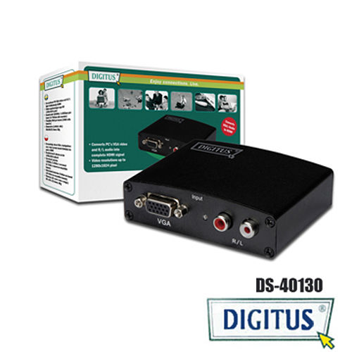 曜兆DIGITUS~DS-40130~ VGA 轉 HDMI轉換器 VGA/Audio 曜兆DIGITUS~DS-40130~ VGA 轉 HDMI轉換器 VGA/Audio