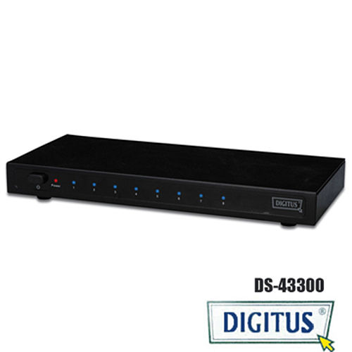曜兆DIGITUS HDMI ~DS-43300一入八出分配器 曜兆DIGITUS HDMI ~DS-43300一入八出分配器