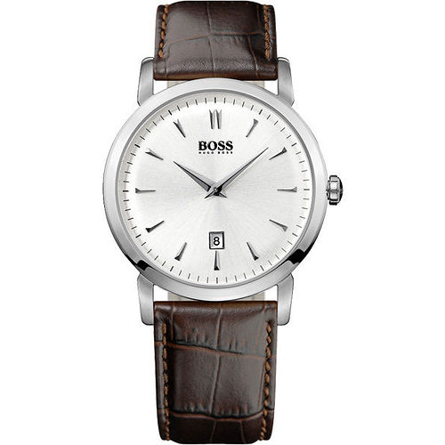 Hugo Boss 完美簡約復刻腕錶(H1512636)-銀／黑