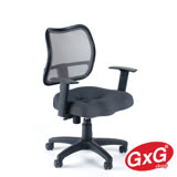 吉加吉 短背職員椅 TW-017黑色 3D立體(小顆)坐墊 電腦椅 辦公椅 OA美臀椅 GXG Furniture