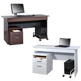 《BuyJM》檔案櫃+主機架+附抽屜電腦桌/工作桌(122公分)-2色可選