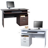 《BuyJM》檔案櫃+附鍵盤架電腦桌/工作桌(122公分)-2色可選
