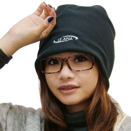 【LE ANA】中性 大 遠 百 官網雙面載保暖造型刷毛帽