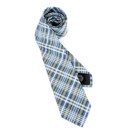 【好物推薦】gohappy 線上快樂購Vivienne Westwood 斜格紋多線條絲質領帶(淺藍綠)去哪買漢 神