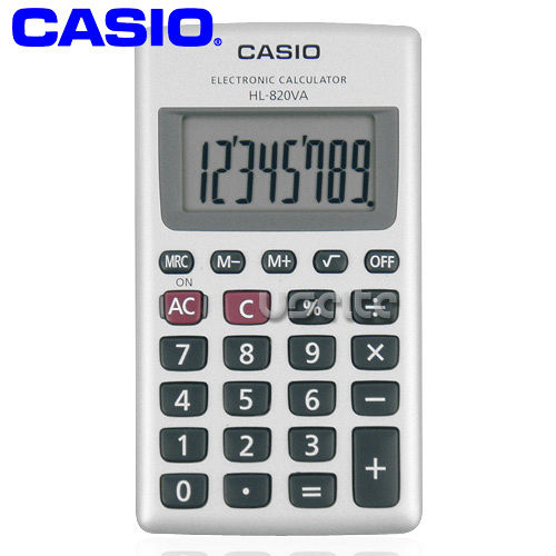 【CASIO】攜帶式8位商用計算機HL-820VA