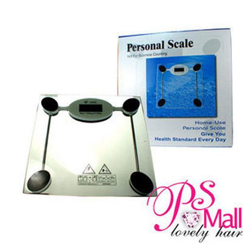 【PS Mall】 強化玻愛 買 小 舖璃電子體重計/人體秤/正方形鋼化玻璃電子秤 (H073)