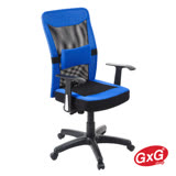 吉加吉 經濟電腦椅 TW-033(藍色) 辦公椅 加厚成型坐墊 舒適腰枕 色彩鮮麗 三明治布料 透氣舒適
