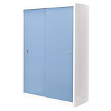 《顛覆設計》小比爾小粉藍4尺推門衣櫥