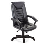 吉加吉 高背透氣PU皮椅 TW-1032 黑色 電腦/辦公椅 台灣製造 好泡棉 不塌扁