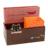 【iSFun】創意DIY小貓雜物收納盒
