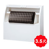 【日式量販】格菱3.5尺白色床頭箱