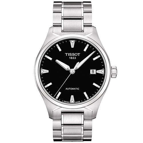 TISSOT T-Tempo 都會時尚機械腕錶(T0604071105100)-黑／銀