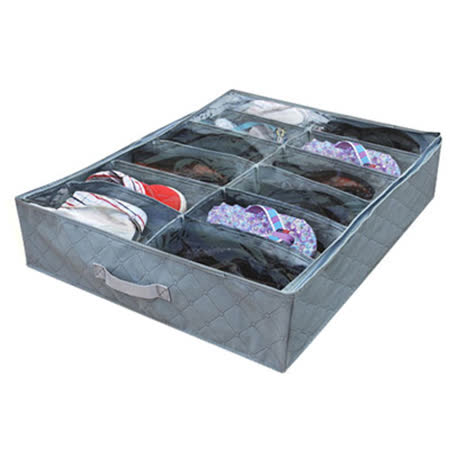 【勸敗】gohappy《超值2入》日式竹炭收納透明鞋盒-12格哪裡買天母 sogo