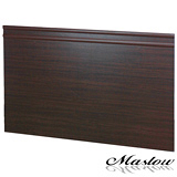 【Maslow-簡約胡桃加高型】加大床頭片-6尺(木心板)