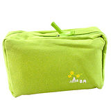【iSFun】淺綠色調＊多層布面收納包