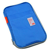 【iSFun】旅行專用＊萬用(防潑水)證件包/藍