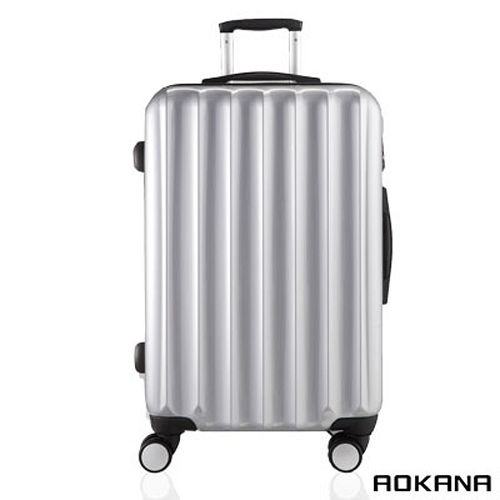 AOKAN愛 買 冷氣A奧卡納 29吋 輕量TSA拉鍊硬殼旅行箱 飛機煞車輪(銀河灰)99-036A