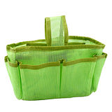 【iSFun】綠色網狀＊隨身多格包中袋