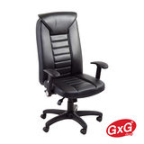 吉加吉 經典高背透氣PU皮椅 TW-038 黑色 頂級泡棉 多功能 主管椅/辦公電腦椅