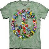 『摩達客』(預購)美國進口【The Mountain】自然純棉系列 蝴蝶和平設計T恤