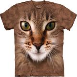 『摩達客』美國進口【The Mountain】自然純棉系列 斑紋貓臉設計T恤 (預購)