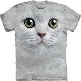 『摩達客』美國進口【The Mountain】自然純棉系列 綠眼貓臉設計T恤 (預購)