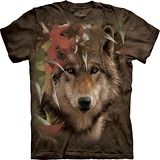 『摩達客』美國進口【The Mountain】自然純棉系列 秋之狼設計T恤 (預購)