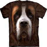 『摩達客』美國進口【The Mountain】自然純棉系列 聖伯納犬臉 設計T恤 (預購)