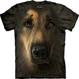 『摩達客』美國進口【The Mountain】自然純棉系列 德國狼犬臉 設計T恤 (預購)