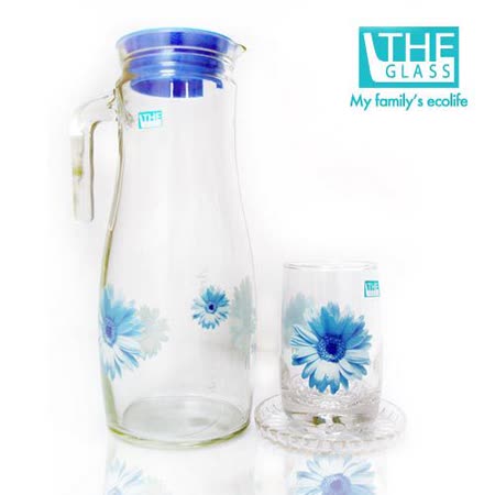 【網購】gohappy 線上快樂購韓國THE Glass-優質小藍花玻璃水杯禮盒價格sogo 折扣