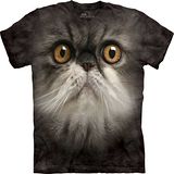 『摩達客』美國進口【The Mountain】自然純棉系列 可愛毛貓臉 設計T恤 (預購)