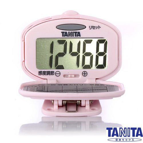 日本TANITA標準型計步器PD-635(粉紅gohappy 客服)