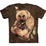 『摩達客』美國進口【The Mountain】自然純棉系列 部落熊勇士 設計T恤 (預購)