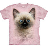『摩達客』美國進口【The Mountain】自然純棉系列 黑棕小貓設計T恤 (預購)