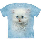 『摩達客』美國進口【The Mountain】自然純棉系列 小白絨貓設計T恤 (預購)