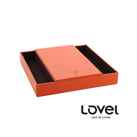 【網購】gohappy快樂購物網【LOVEL】義大利設計皮革辦公收納-有蓋8格置物盒哪裡買遠 百 愛 買