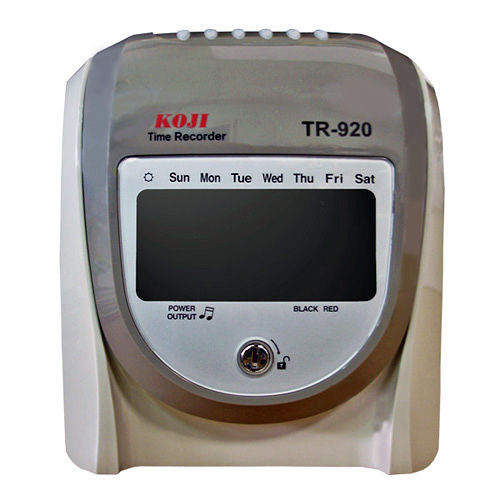 KOJI TR-920 微電腦LCD打卡鐘《台灣製造》【贈卡片100張10人卡架】 KOJI TR-920 微電腦LCD打卡鐘《台灣製造》【贈卡片100張10人卡架】
