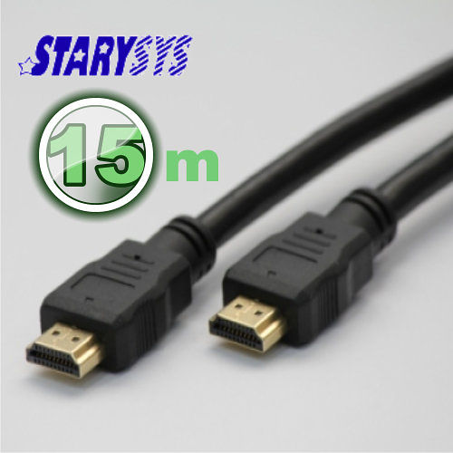 曜兆STARY高級線材-HDMI - 15 公尺圓線A-type-(公-公)