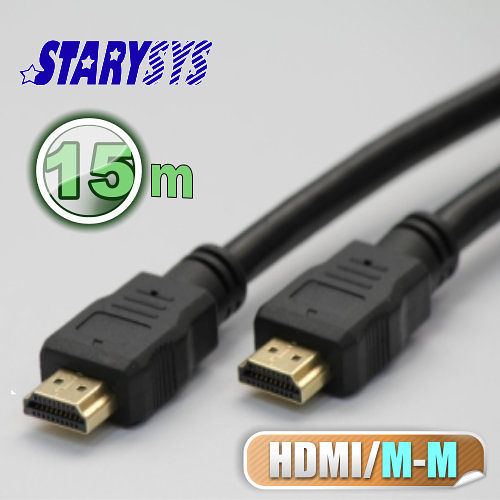 曜兆STARY高級線材-HDMI - 15公尺圓線A型(公-公)