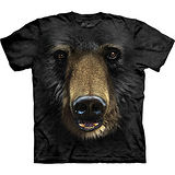 『摩達客』美國進口【The Mountain】自然純棉系列 黑熊臉設計T恤 (預購)