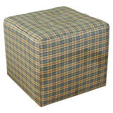 特大型大格子蘇格蘭條紋沙發椅(寬48公分)