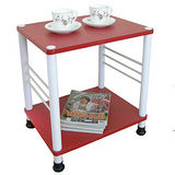 固定腳-活動輪-邊桌(二款可選)喜氣紅色