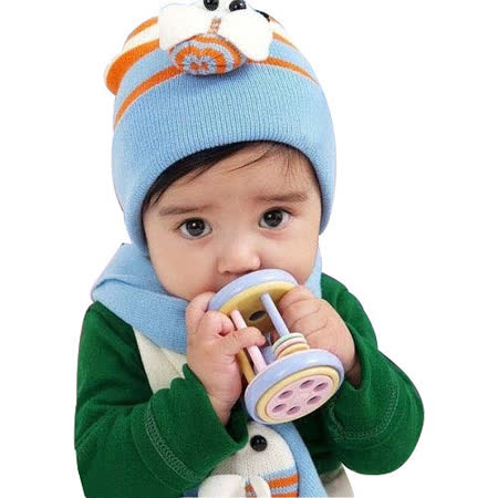 【網購】gohappy線上購物【iSFun】可愛蜜蜂＊兒童圍巾+帽組效果寶 慶 遠 百 週年 慶
