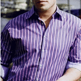 『摩達客』國進口【Charles Tyrwhitt】高級粉紅藍直紋長袖休閒襯衫