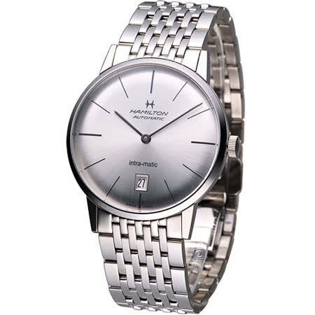 【私心大推】gohappy 購物網Hamilton Intra-Matic 優雅復刻機械腕錶(H38455151)銀白面鋼去哪買中 和 愛 買