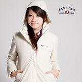 【FANTINO】兩件式防風背心外套，珍珠絨內裡超保暖(米白) 085101