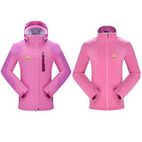 PUSH!機能服飾 防水 防風 透氣 保暖 外套防風雨大衣(女款2件套) 精美型