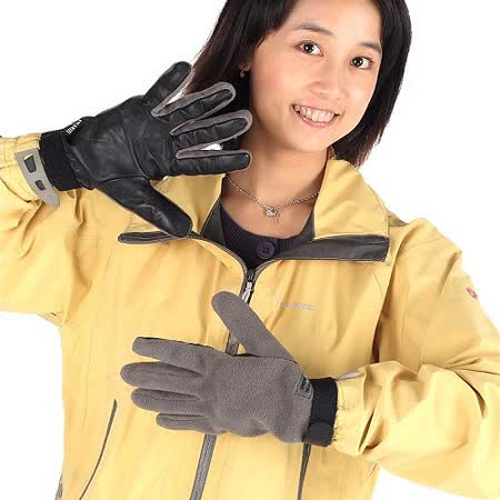 SNOWTRAVELW永和 太平洋 sogo 百貨INDBLOC防風保暖手套(小羊皮)(灰色)