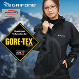 【西班牙GRIFONE】女 GORETEX二件式外套.保暖外套.雪衣.連帽可拆.適登山.健行.出國旅行/黑 # A5C020D B