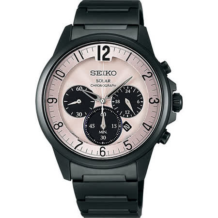 【私心大推】gohappy線上購物SEIKO SPIRIT 太陽能時尚玩家計時腕錶-卡其 V175-0AY0D哪裡買廣三 sogo 太平洋 sogo